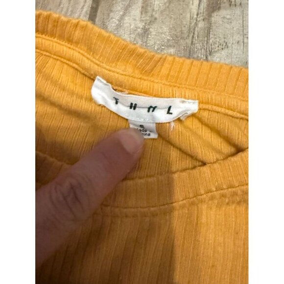 THML Ribbed with Flutter Sleeves Top - Picture 2 of 3